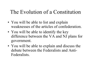 The Evolution of a Constitution
