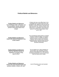Political Beliefs and Behaviors Political Beliefs and Behaviors;