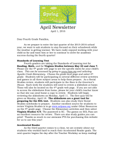 April Newsletter