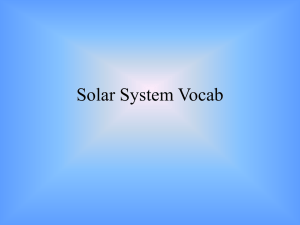 Solar System Vocab