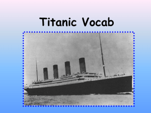 Titanic Vocab