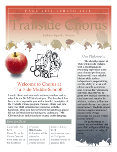 Trailside Chorus Our Philosophy