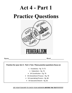 Act 4 - Part 1 Practice Questions Name________________________________________ Block______________