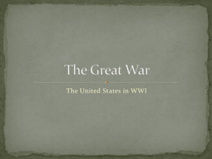 The United States in WWI