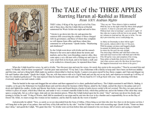 The TALE of the THREE APPLES Starring Harun al-Rashid as Himself