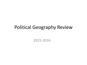 Political Geography Review 2015-2016