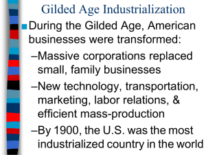 Gilded Age Industrialization