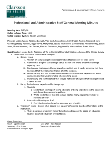 Professional and Administrative Staff General Meeting Minutes