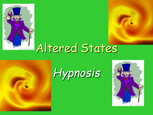 Altered States Hypnosis