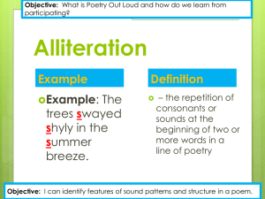 Alliteration Definition Example trees