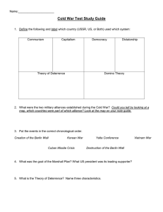 Cold War Test Study Guide