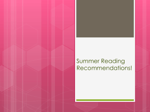 Summer Reading Recommendations!