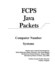 FCPS Java Packets Computer Number