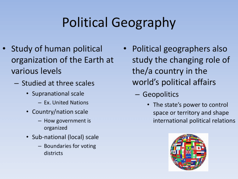 phd political geography