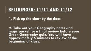 BELLRINGER: 11/11 AND 11/12