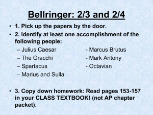 Bellringer: 2/3 and 2/4