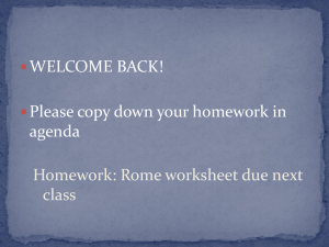 WELCOME BACK! Please copy down your homework in agenda