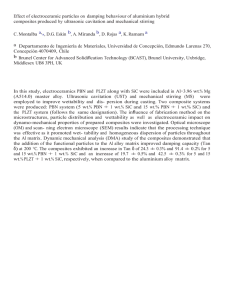 Effect of electroceramic particles on  damping behaviour of aluminium... composites produced by  ultrasonic cavitation and mechanical stirring