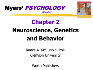Chapter 2 Neuroscience, Genetics and Behavior PSYCHOLOGY