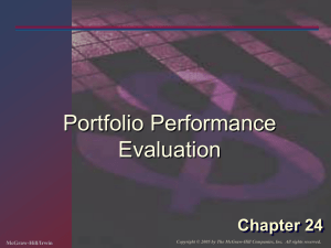 Portfolio Performance Evaluation Chapter 24 McGraw-Hill/Irwin