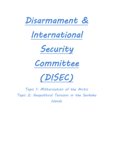 Disarmament &amp; International Security Committee
