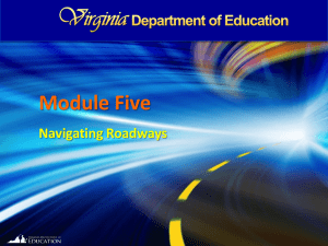 Module Five Navigating Roadways 1