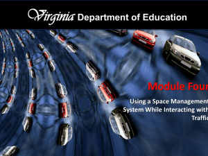 Virginia Module Four Department of Education Using a Space Management