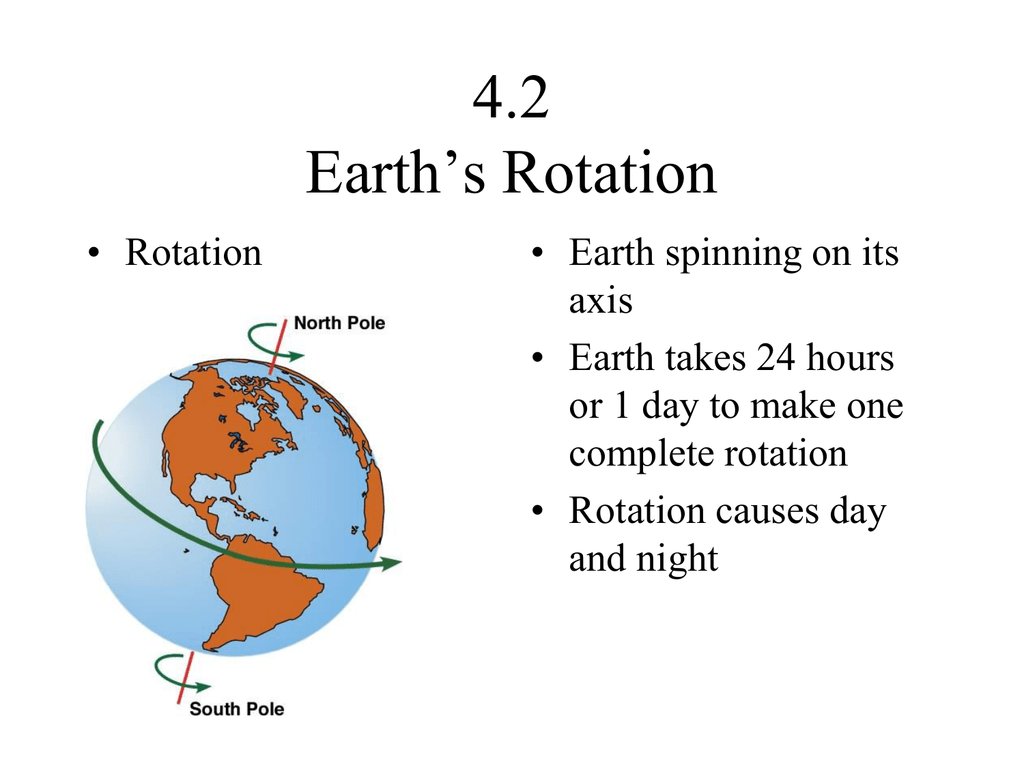 4.2 Earth’s Rotation