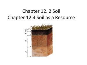 Chapter 12. 2 Soil Chapter 12.4 Soil as a Resource