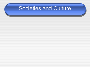 Societies and Culture