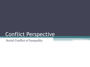 Conflict Perspective Social Conflict of Inequality
