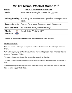 Mr. C’s Memo- Week of March 28  Math Writing/Reading