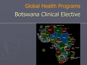 Botswana Clinical Elective Global Health Programs