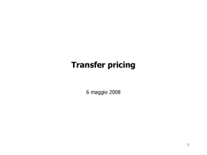 Transfer pricing 6 maggio 2008 1
