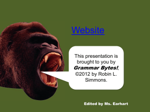 Website Grammar Bytes! This presentation is brought to you by