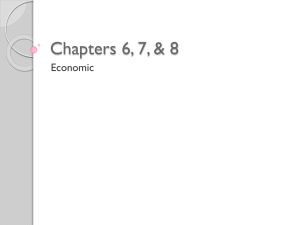 Chapters 6, 7, &amp; 8 Economic