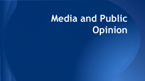 Media and Public Opinion