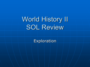 World History II SOL Review Exploration