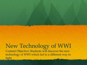 New Technology of WWI