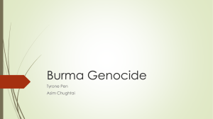 Burma Genocide Tyrone Pen Asim Chughtai