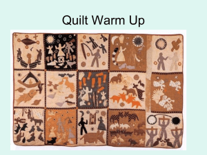 Quilt Warm Up