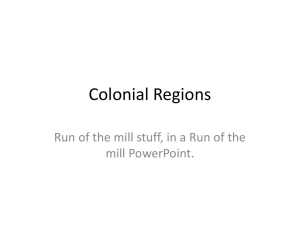 Colonial Regions mill PowerPoint.