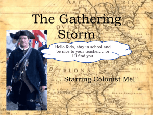 The Gathering Storm Starring Colonist Mel Hello Kids, stay in school and