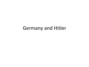 Germany and Hitler