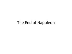 The End of Napoleon