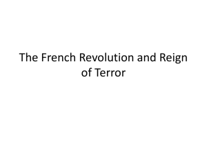 The French Revolution and Reign of Terror