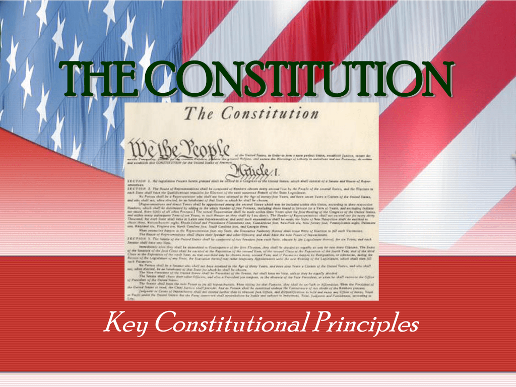 essay on principles of constitution