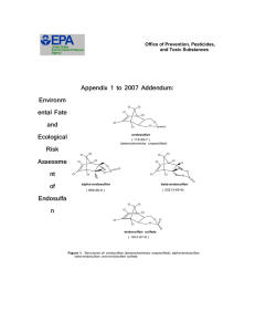 Appendix 1 to 2007 Addendum: Environm ental Fate