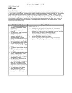 Northview School MYP Course Outline ARTS/Beginning Band MYP 1