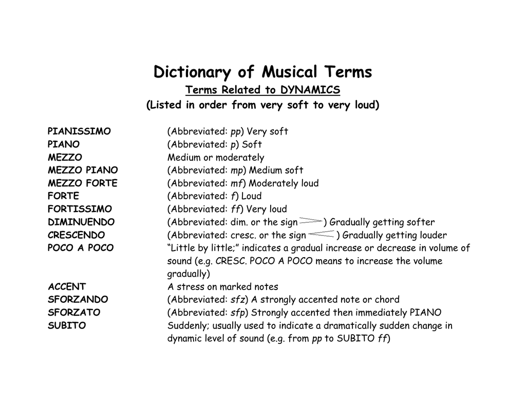 dictionary-of-musical-terms-terms-related-to-dynamics